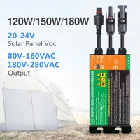 120w 150w 180w mppt solar pv grid tie micro inverter gmi series dc input 10 8 to 30v ac output 80v to 280v 50hz 60hz pv inverter