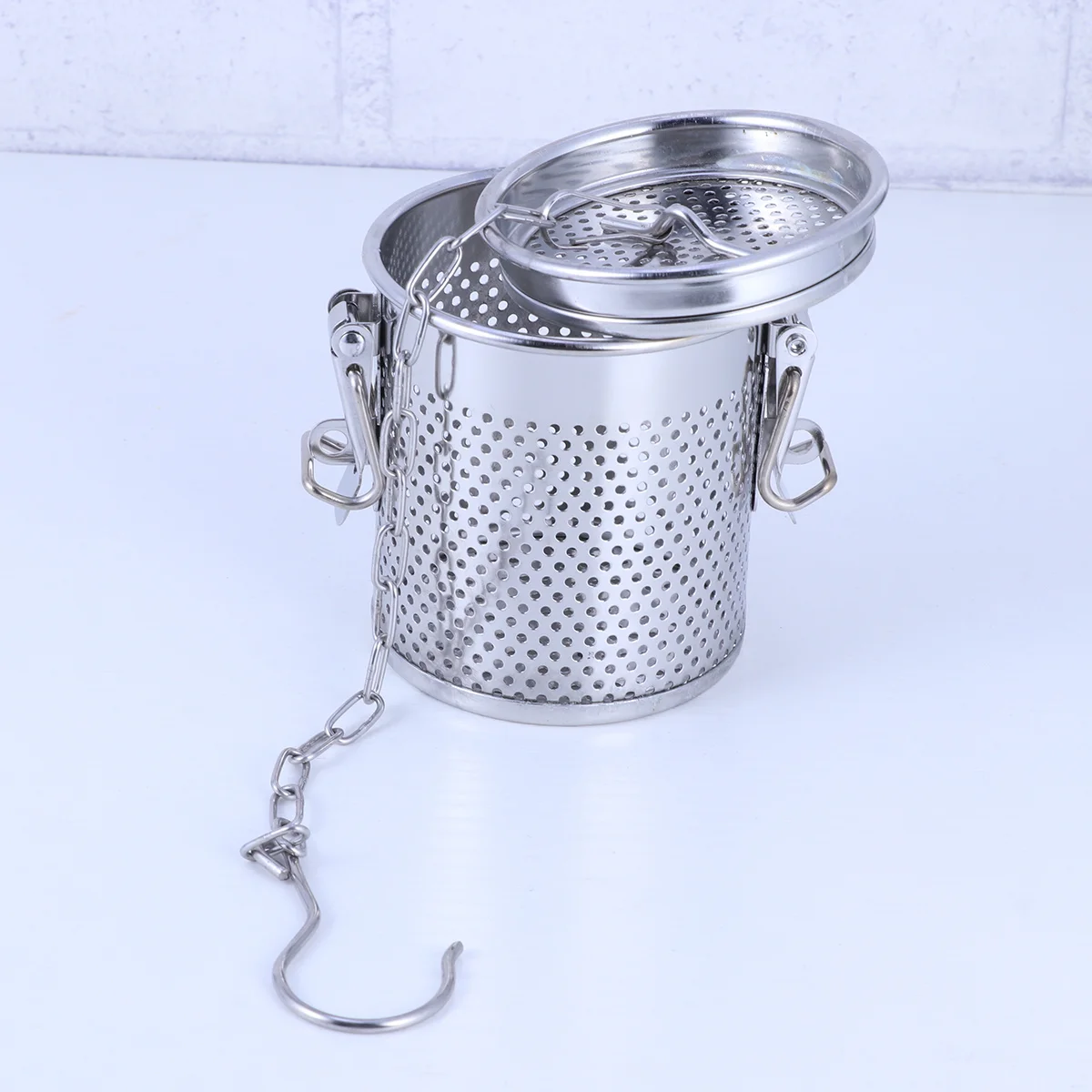 

Tea Infuserstrainerloose Filter Basket Seasoning Cooking Leaf Mesh Steeper Soup Stainless Steel Strainers Fine Baskets Bag