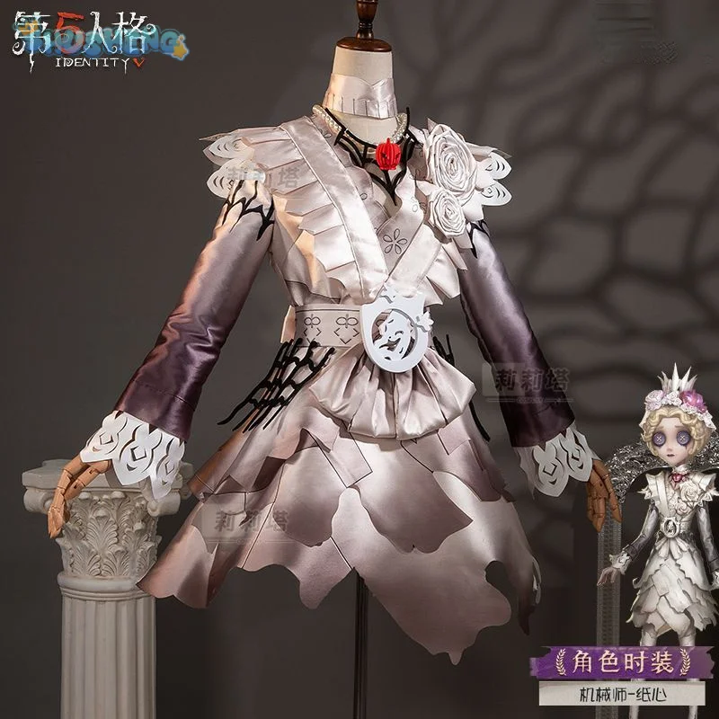 Трейси Резник Механик Игра Identity V Косплей Костюм Платье Корона Пояс Аксессуары