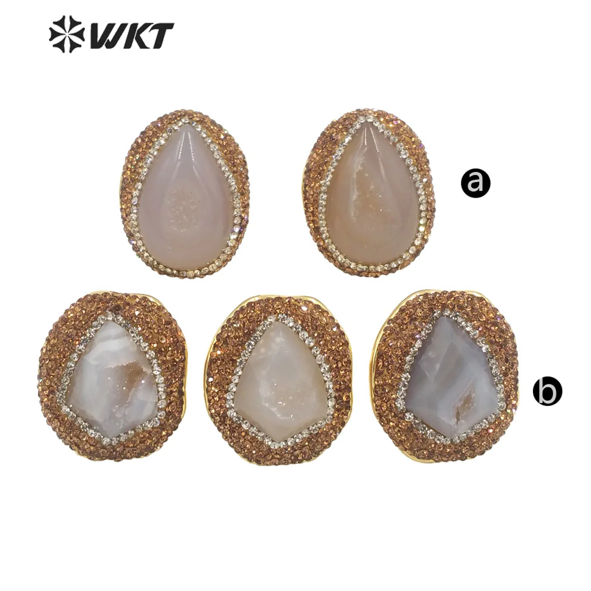 Женское кольцо из латуни с золотым покрытием