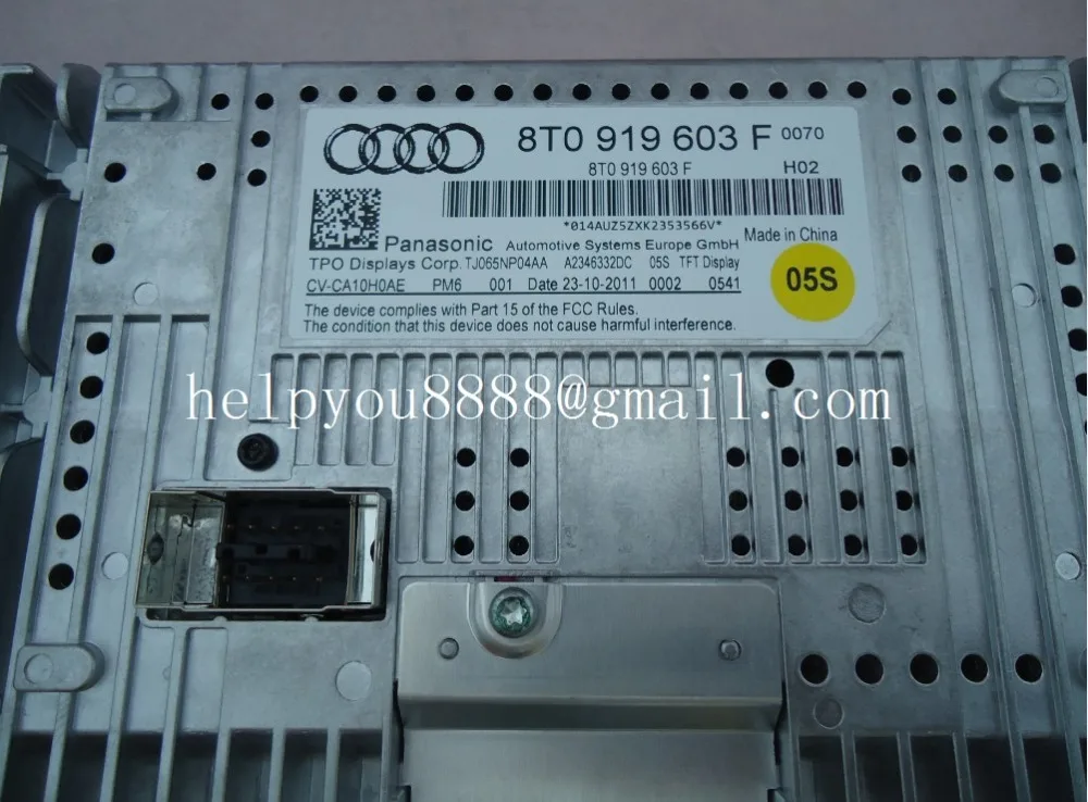 Совершенно новый ЖК-дисплей Matsushita 8T0919603F 8T0 919 603F экран для автомобильной