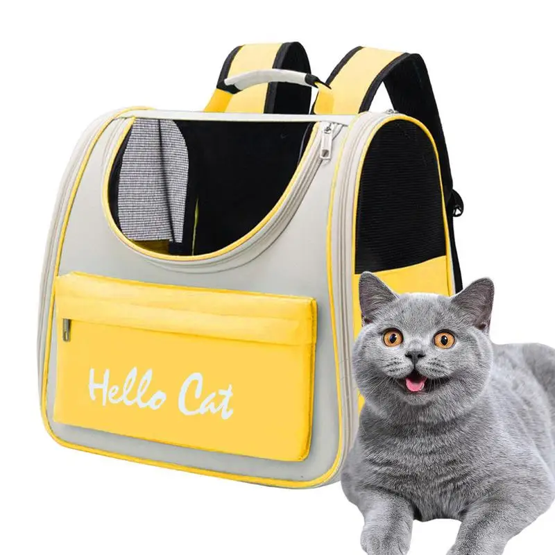 

Pet Backpack Foldable Cat Backpack Dog Travel Bag With Carrying Handle For Small Dog Summer Breathable And Waterproof