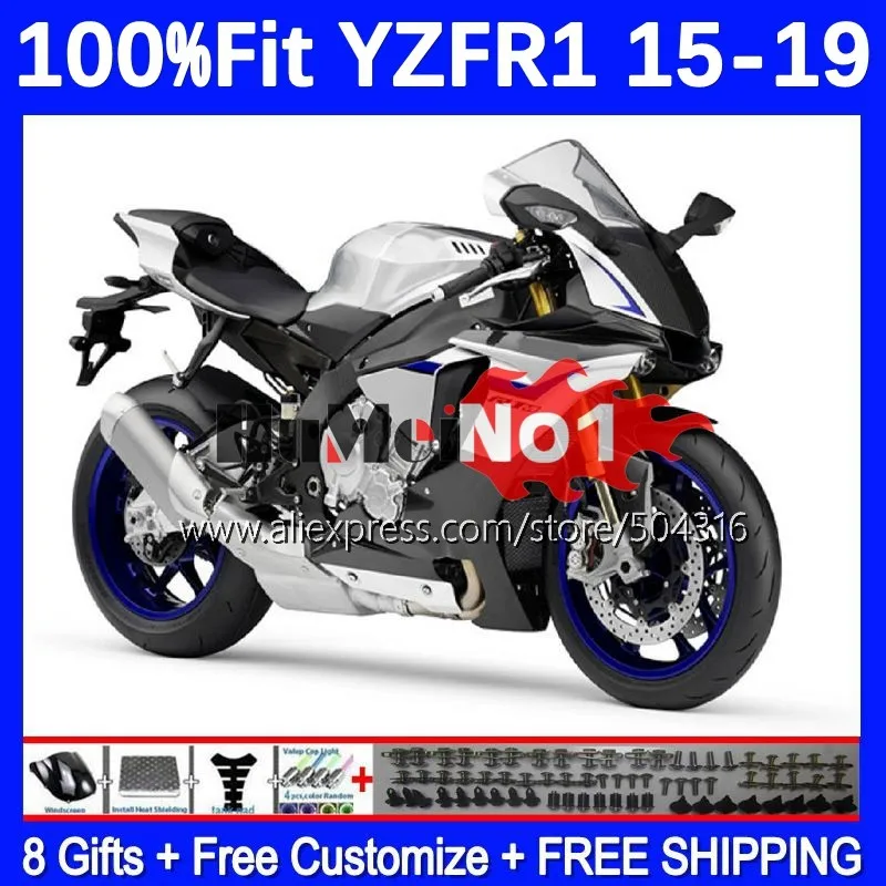 

Injection For YAMAHA YZF R1 R 1 1000 YZF-R1 YZFR1 15 16 17 18 19 165MC.17 YZF1000 2015 2016 2017 2018 2019 Fairing silvery blk