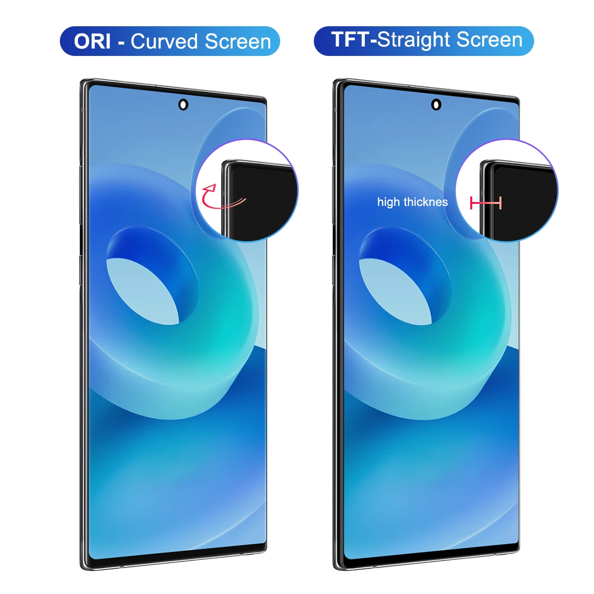 Протестировано для Samsung Note 10 ЖК-дисплей с цифровым преобразователем сенсорного