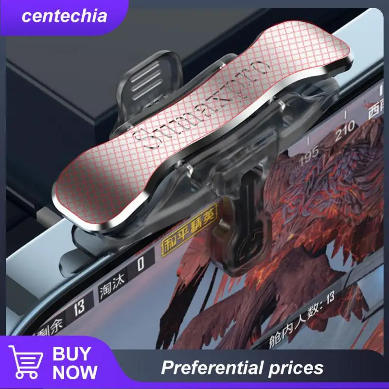 

Electroplating Faster Shooting Shooting Game Trigger Small Gamepad Trigger Four-finger Linkage Mobile Game Controller Black