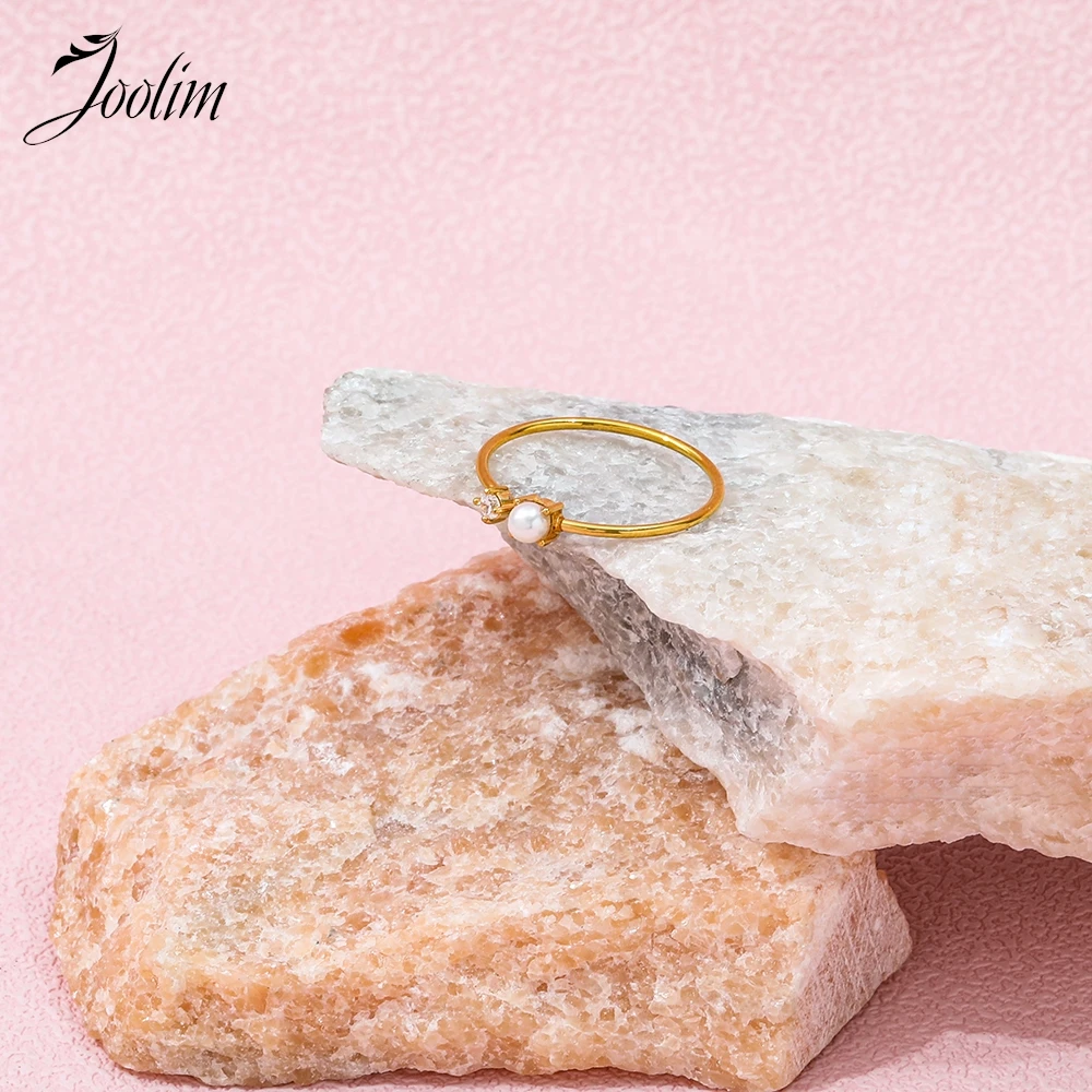 Кольцо Joolim из поливинилхлоридной стали для женщин элегантное модное ювелирное