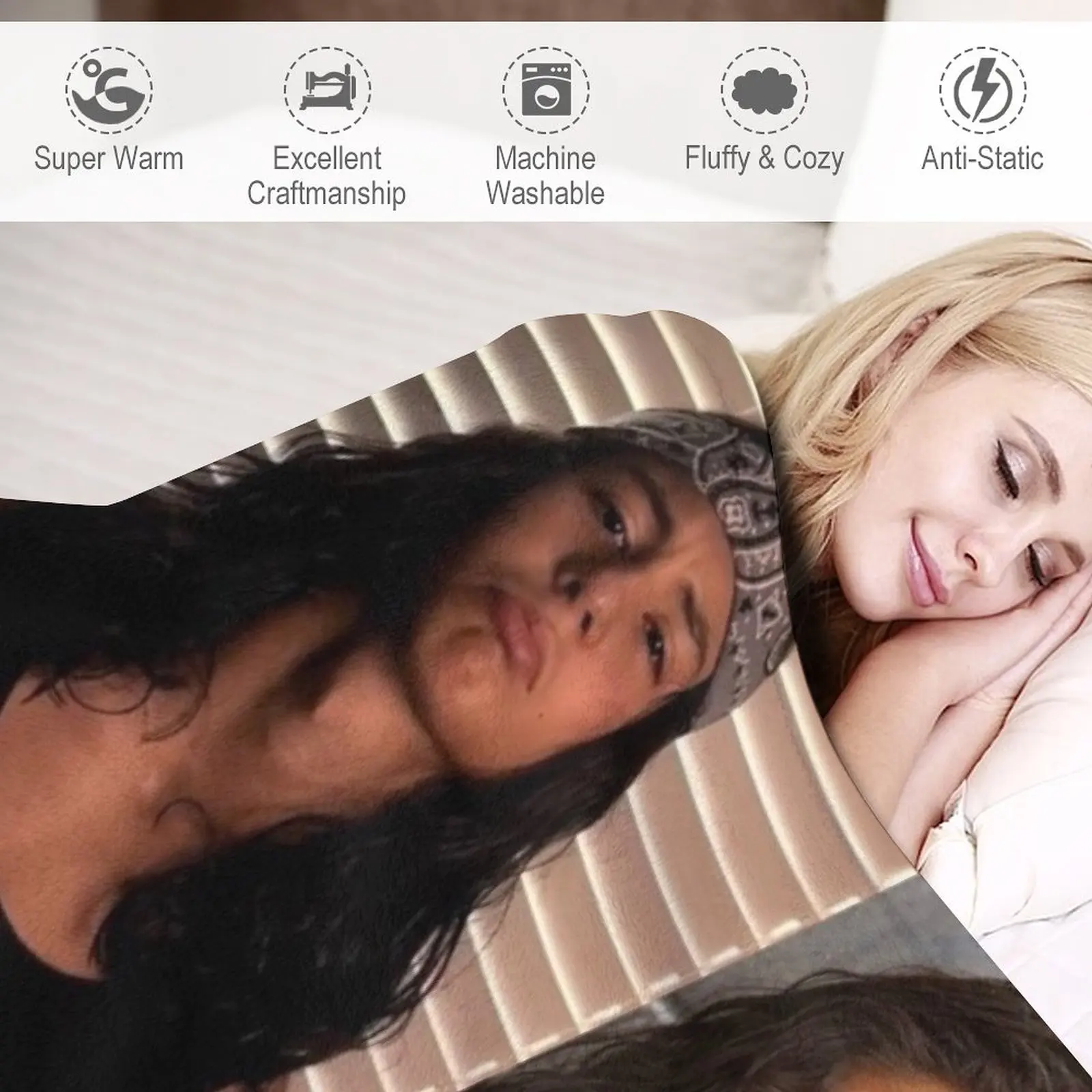 Декоративное покрывало для дивана с коллажем Мигеля казареза Мора одеяло