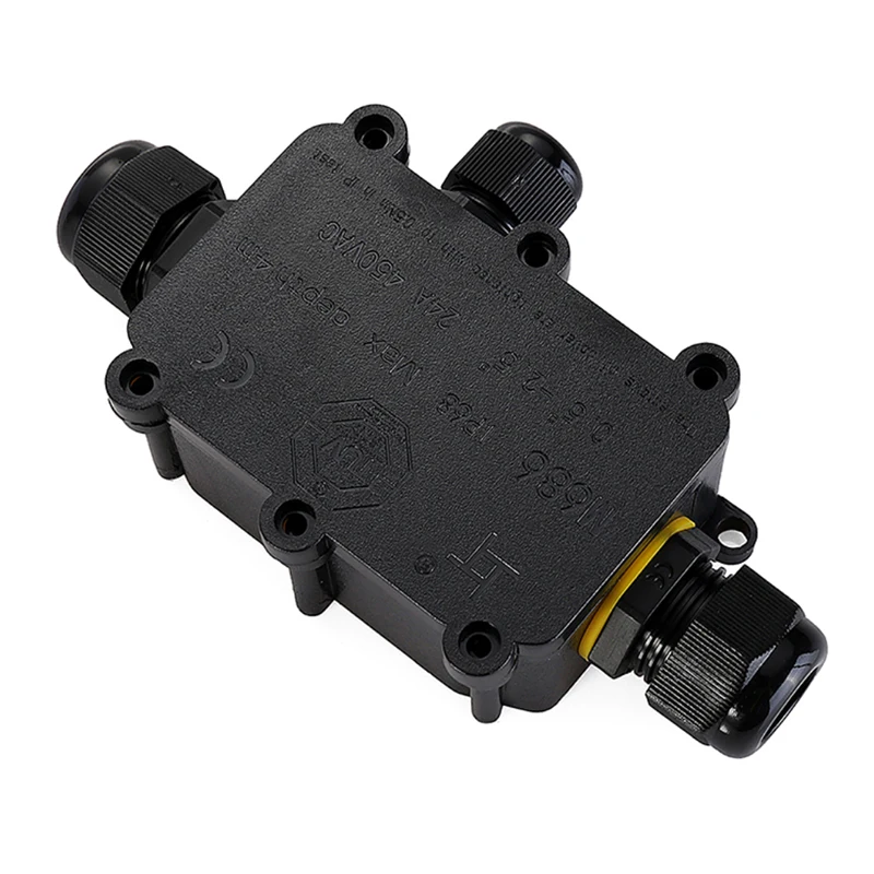 

Waterproof Junction Box IP68 Outdoor External 3 Way Plastic Gland Junction Boxes