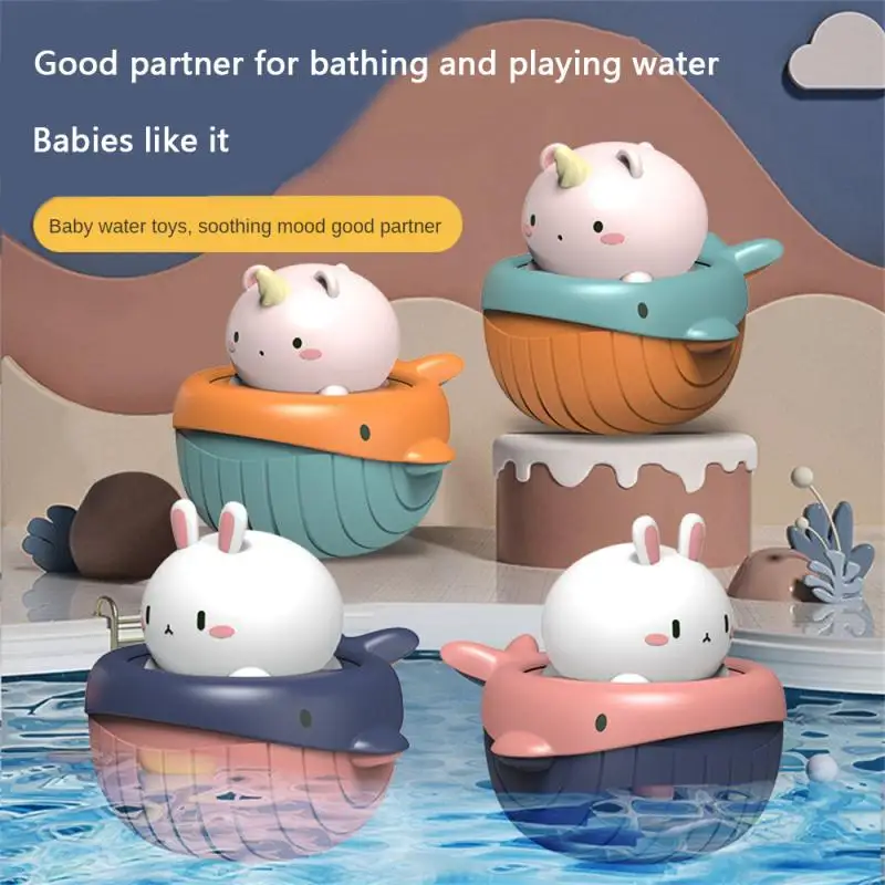 

Little Rabbit Cute Bath Toys Little Whale Water Spray Baby Bathing Toy Water Toys Toys