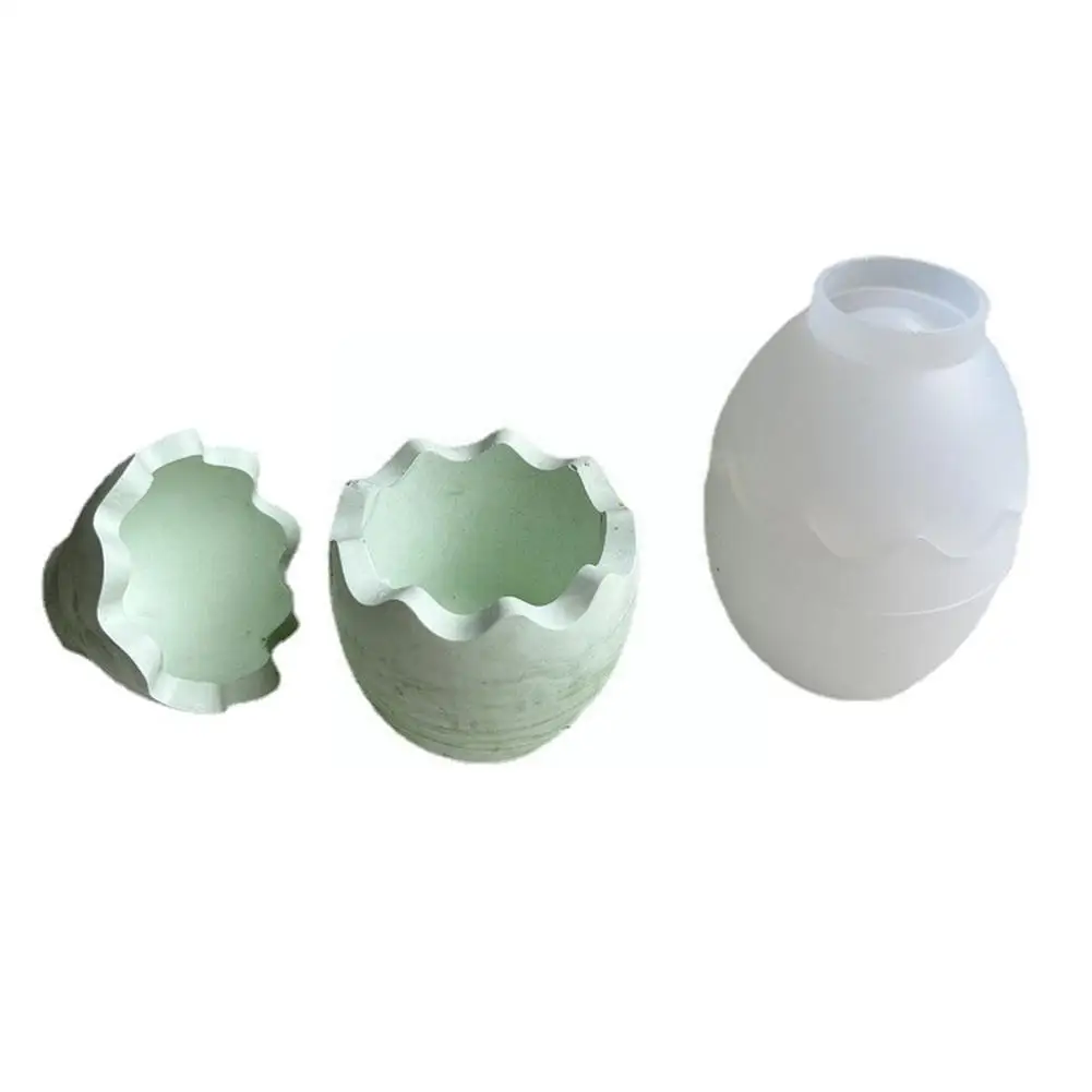 

Egg Shape Candle Jar Mold Concrete Cement Plaster Craft Mould Box Resin Decoration Crystal Diy Epoxy Molds Making Storage H H3f2