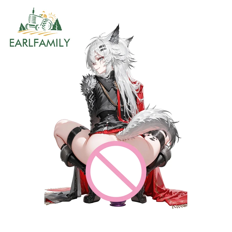 EARLFAMILY Arknights Loli, секс-игрушки, автомобильная наклейка, красивая наклейка на багажник с большой задницей, устойчивая к царапинам, водонепроницаемая, компьютерный хост