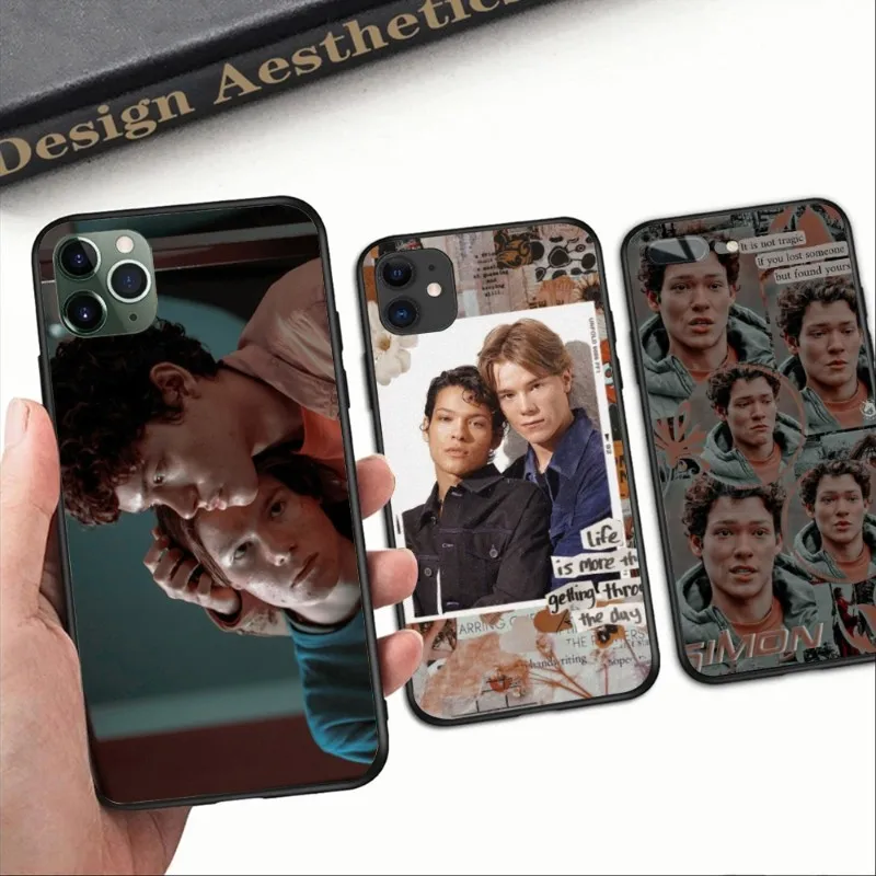 Чехол для телефона Show Young Royals Simon IPhone 14 13 12 11 XS X 8 7 6 Plus Mini Pro Max SE 2022 мягкий черный