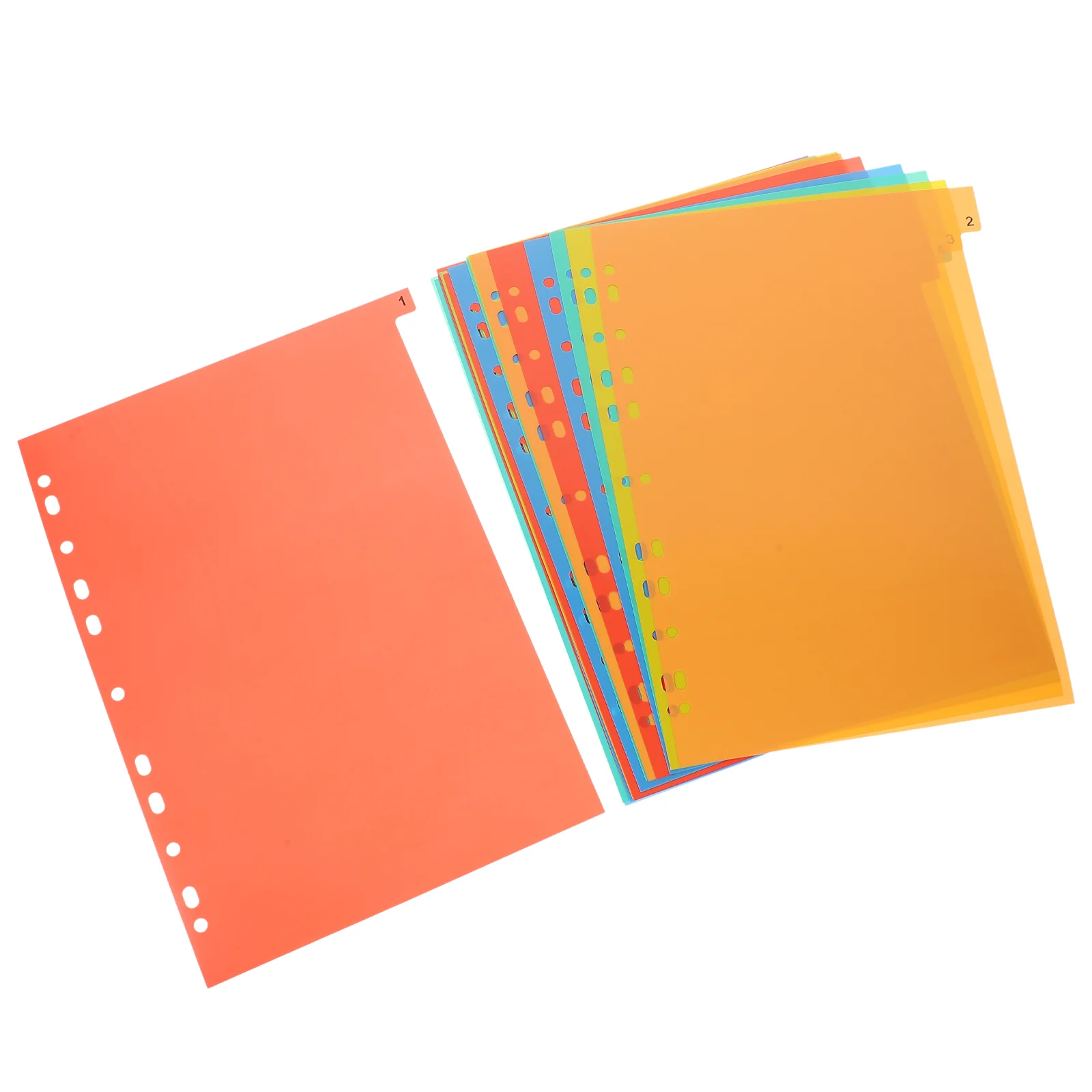 

20 Sheets Dividers Tab Binder Notebook Supplies Folders Partition Plate Page Parts Tabs Paper Bookbinder