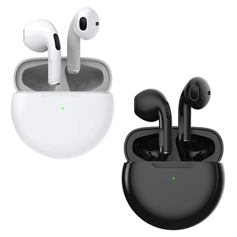 

2022 TWS Air Беспроводная Bluetooth-гарнитура с микрофоном; Наушники Bluetooth; Наушники с шумоподавлением; Беспроводные наушники Air Pro 6; Наушники