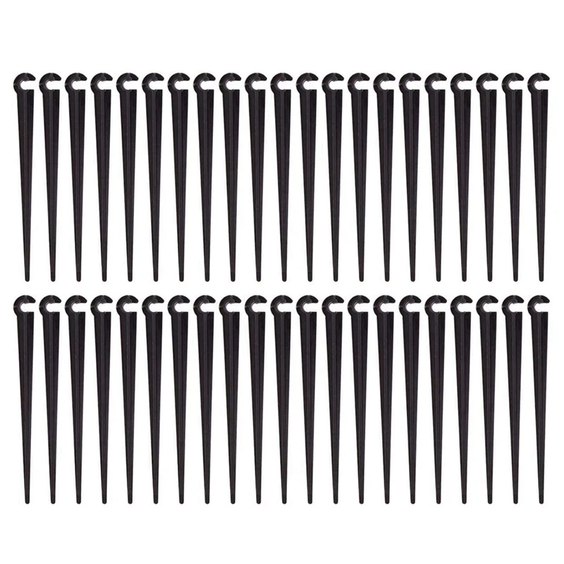 

400Pcs Irrigation Drip Support Stakes For 1/4-Inch Tubing Hose Flower Beds, Vegetable Gardens, Herbs Gardens