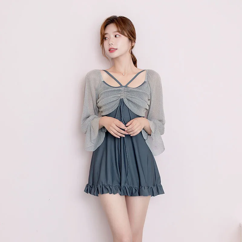 

Maillot De Bain Beachwear Korean Style Bikini Women Green Swimwear Push Up Swimsuit High Waist Bathing Suit Sexy Dropshipping