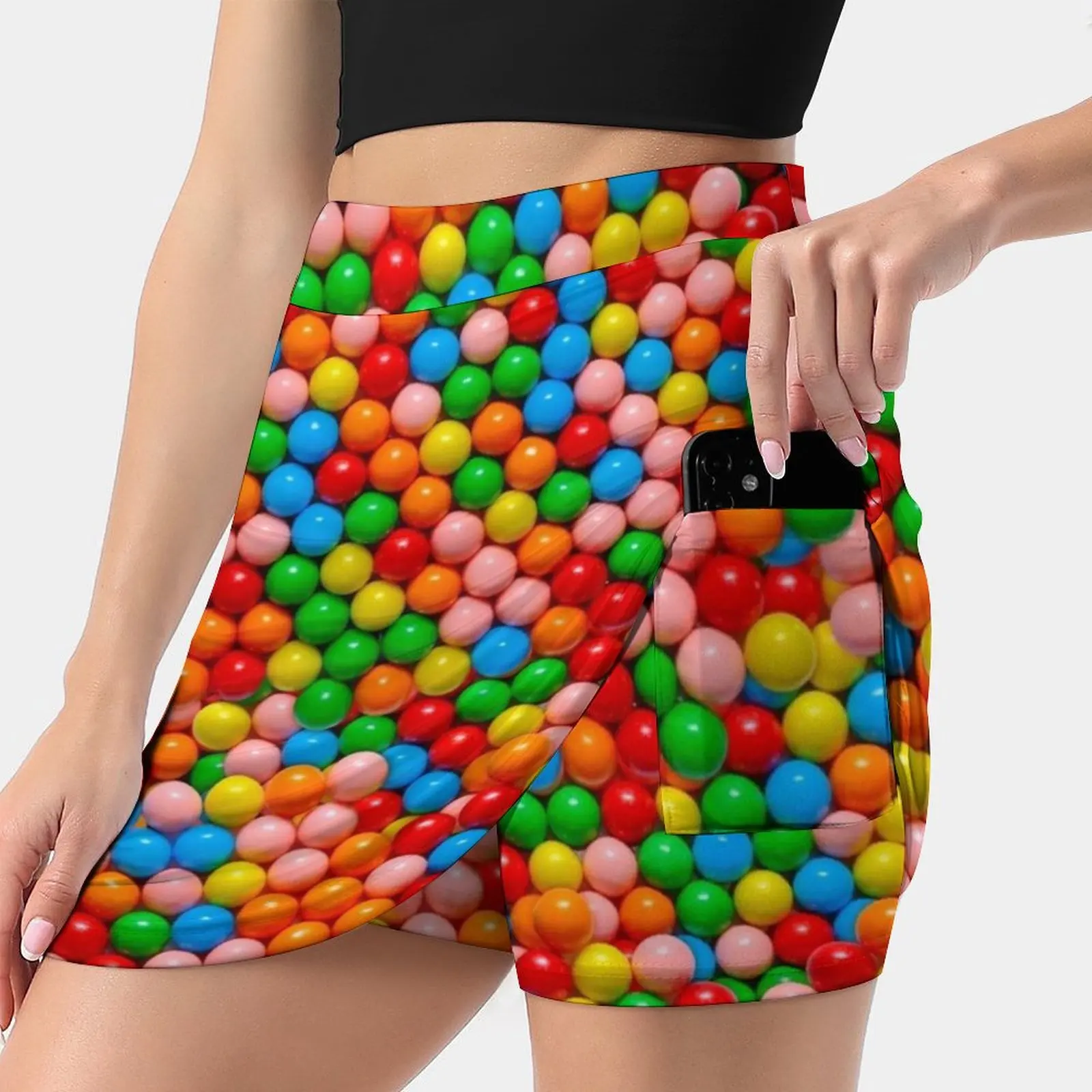 Мини-гумбол настоящая конфетная фотоузор женская юбка спортивная юбка-юбка с