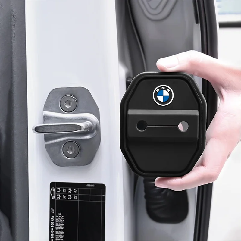2/4 шт. силиконовая защитная крышка с пряжкой для дверного замка автомобиля BMW M E81