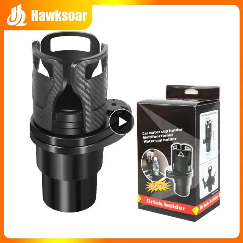 

Multifunctional Car Center Console Beverage Holder Black Car Bottle Holder Multi-purpose Car Mounted Water Cup Holder Practical