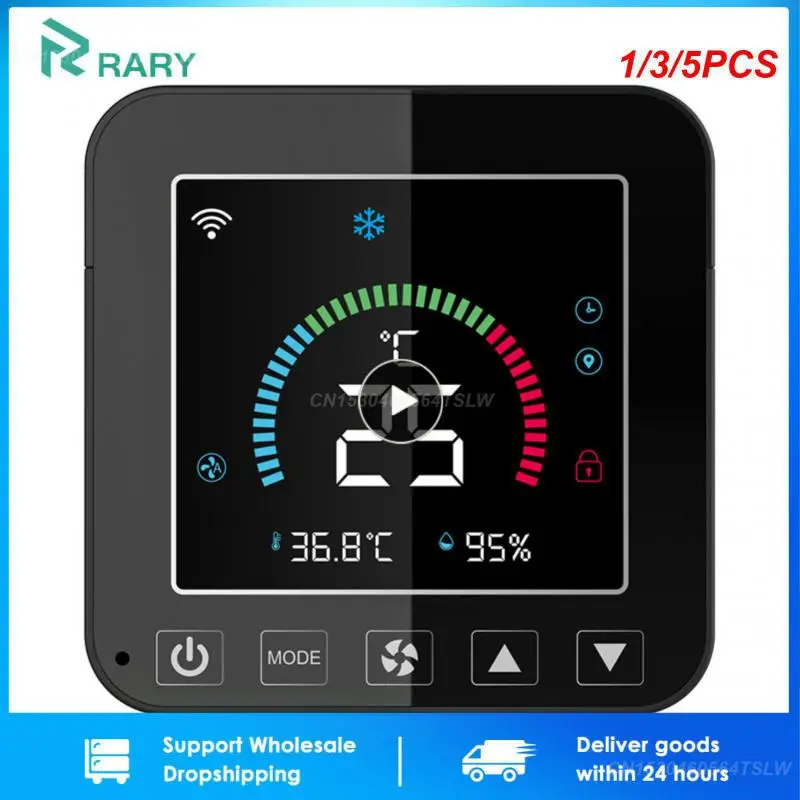 

1/3/5PCS Tuya WiFi Thermostat Air Conditioner IR Temperature Humidity Infrared Controller USB Power LCD Touch Screen Home