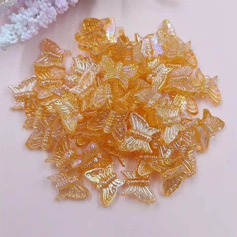 Бусины-бабочки акриловые 20 шт