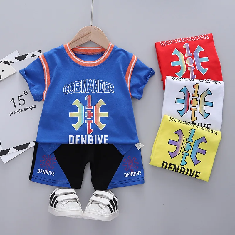 

New Children Clothing Baby Boys Girls Cool Printing Basketball Clothes Sets Fashion Summer Infant T-shirt+shorts 2pcs Suits