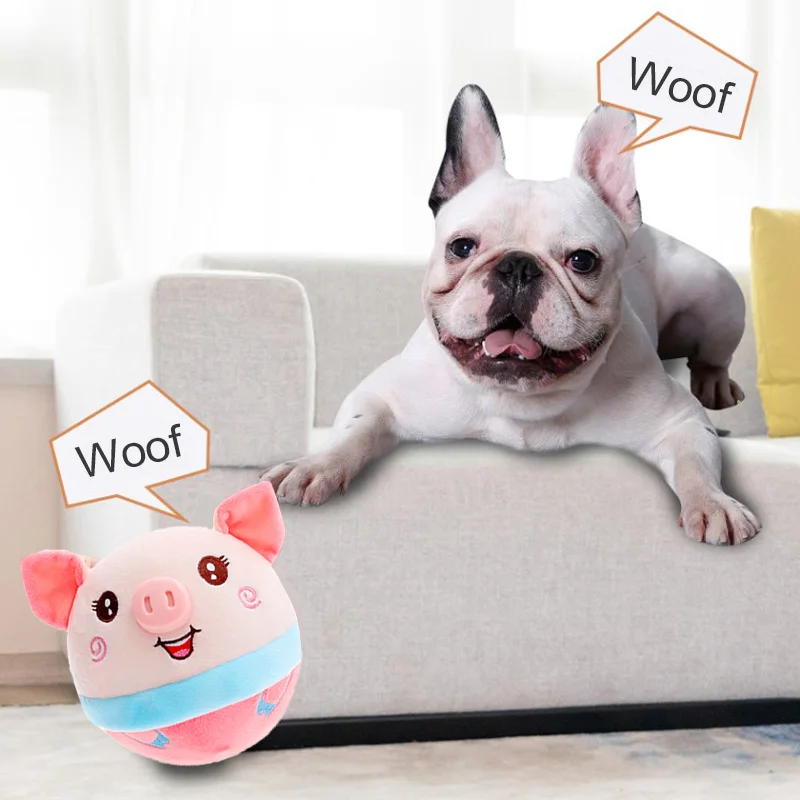 Upgrade Dog Toys Interactive Plush Bouncing Jump Ball Shake Squeak Crazy Bouncer Toy Exercise Electronic Toy for Puppy Dog Pets images - 6