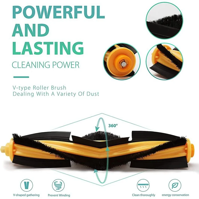 Запасные части основная щетка боковая HEPA-фильтр совместимый для Ecovacs T9 T8 T8max T8AIVI