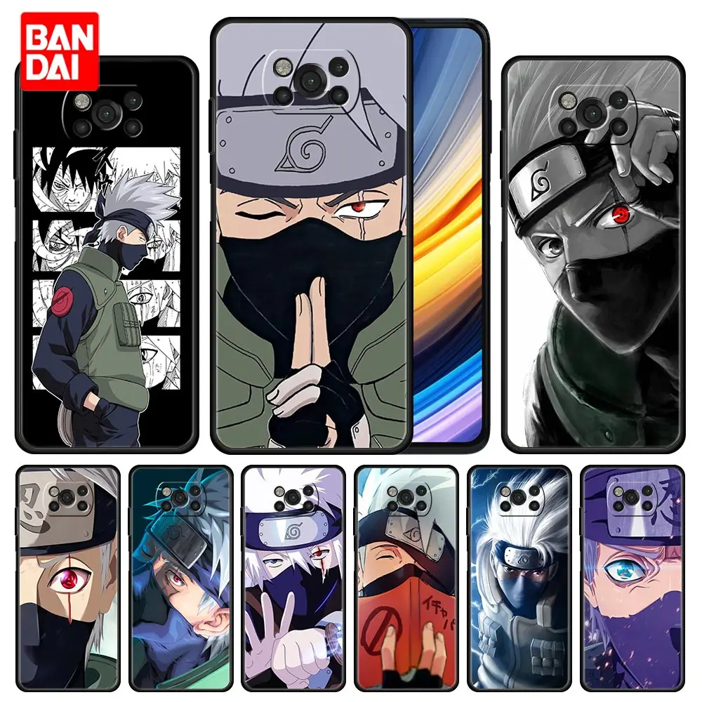 

Case for Xiaomi Mi Poco X3 NFC F3 Redmi Note 9s 9 9A 9C 8 10 11 9T 8T 10T K40 Pro Plus Bag Capa Armor Naruto Anime Kakashi