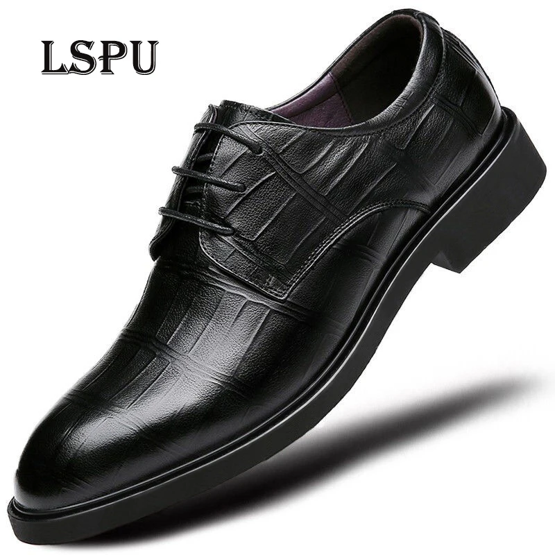 

Fashion Shoes 2022 Man Leather Comfortable Casual Business Flat Round Toe Office Dress Shoes Size 38-48 Factory Dropship Store