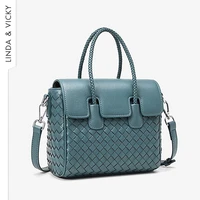 genuine leather weaving handbag women 2022 fashion elegant evening wallet luxury designer senior cowhide crossbody shoulder bags