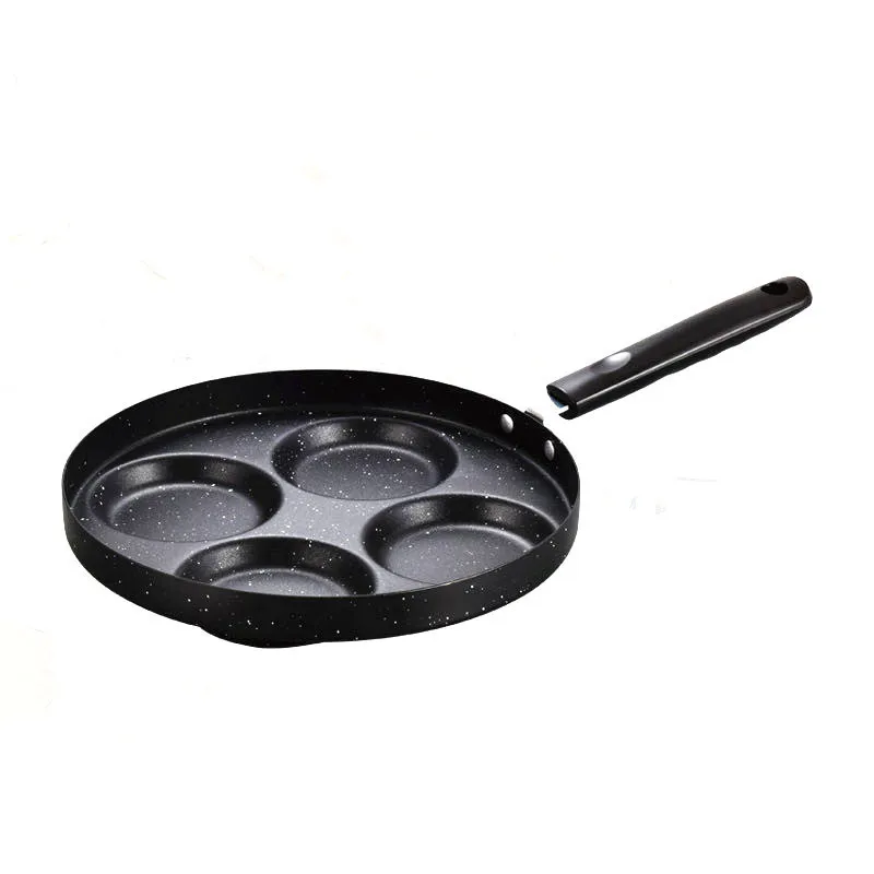 

24cm Fried Egg Pot Non-stick Pan Household Mini Poached Egg Burger Egg Dumpling Pot Mold Four Holes Small Fried Egg Artifact