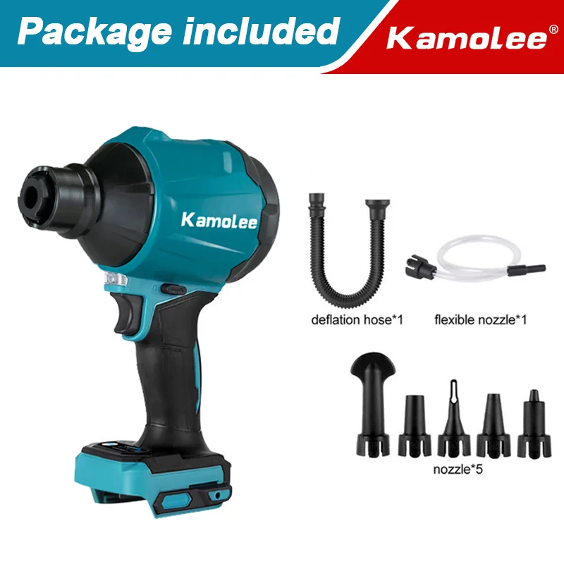 

Kamolee Беспроводной воздуходувка/пылесос 2 в 1 18В