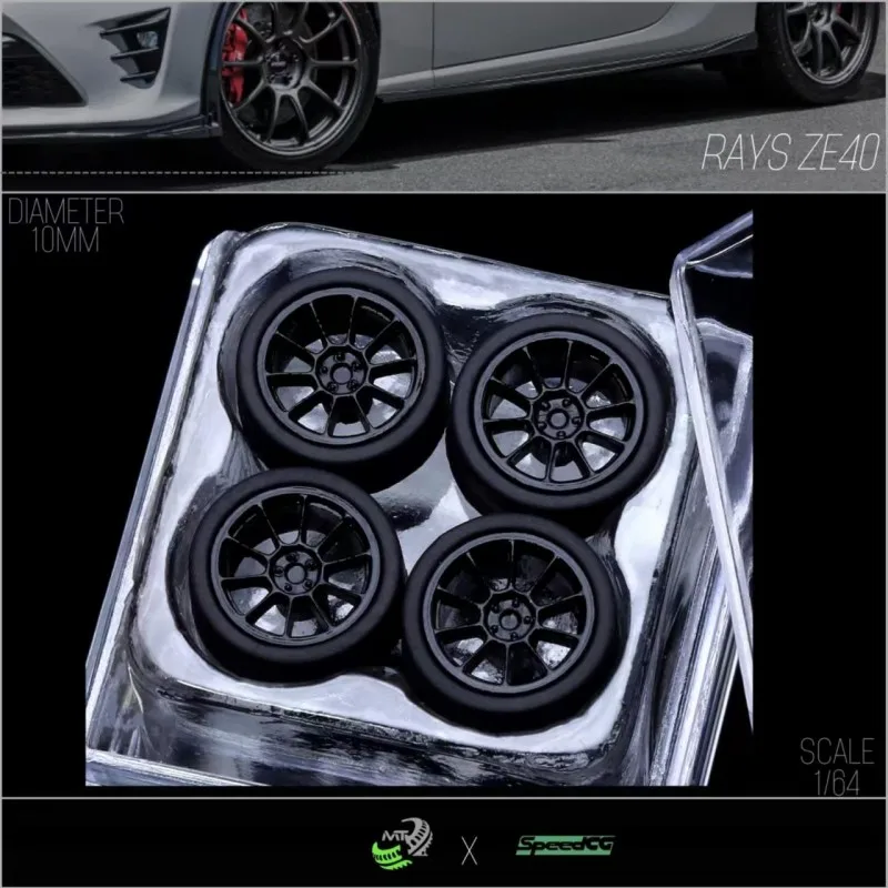 Модель SpeedCG 1/64 колеса автомобиля лучи ZE40 детали для ремонта диаметр 10 мм гоночных