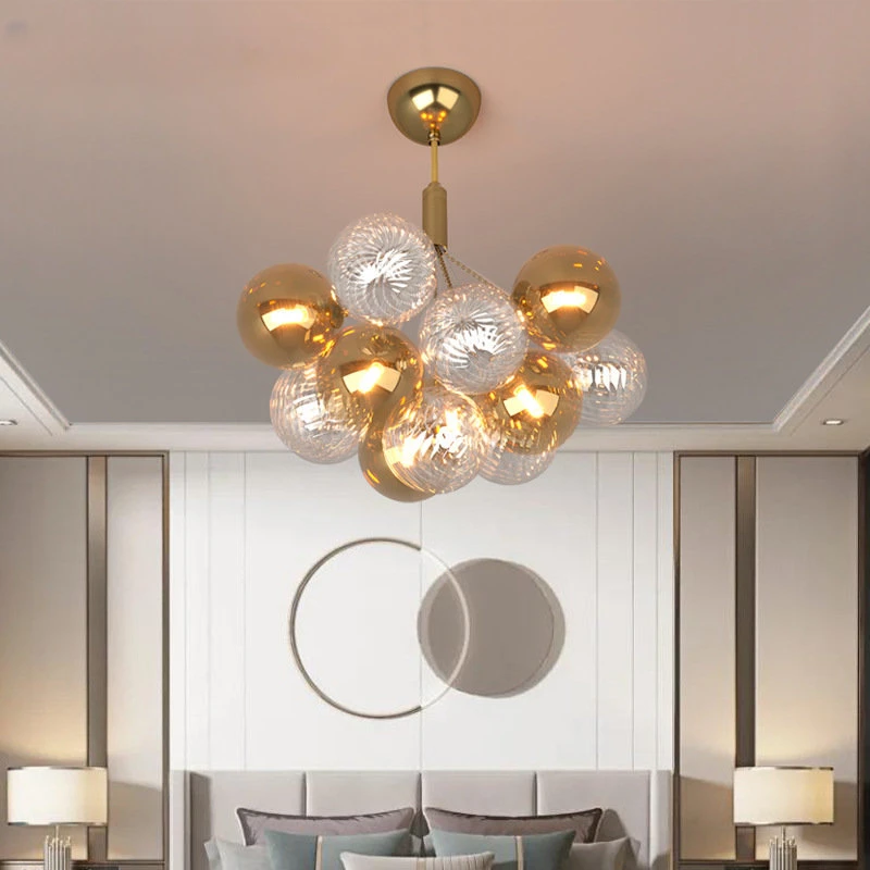 

Modern Luxury Crystal Lampara Salon Design Chandelier Living Dining Room Indoor Colgantes Para Techo Led Hanging Light Bedroom