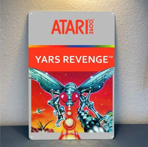 Фото Yars Revenge Ретро видеоигра металлический плакат жестяная вывеска 20*30 см вывеска №1