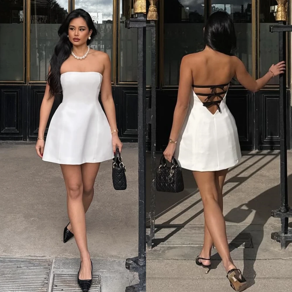 Индивидуальное платье Quinceanera с лентами трапециевидной формы без бретелек на