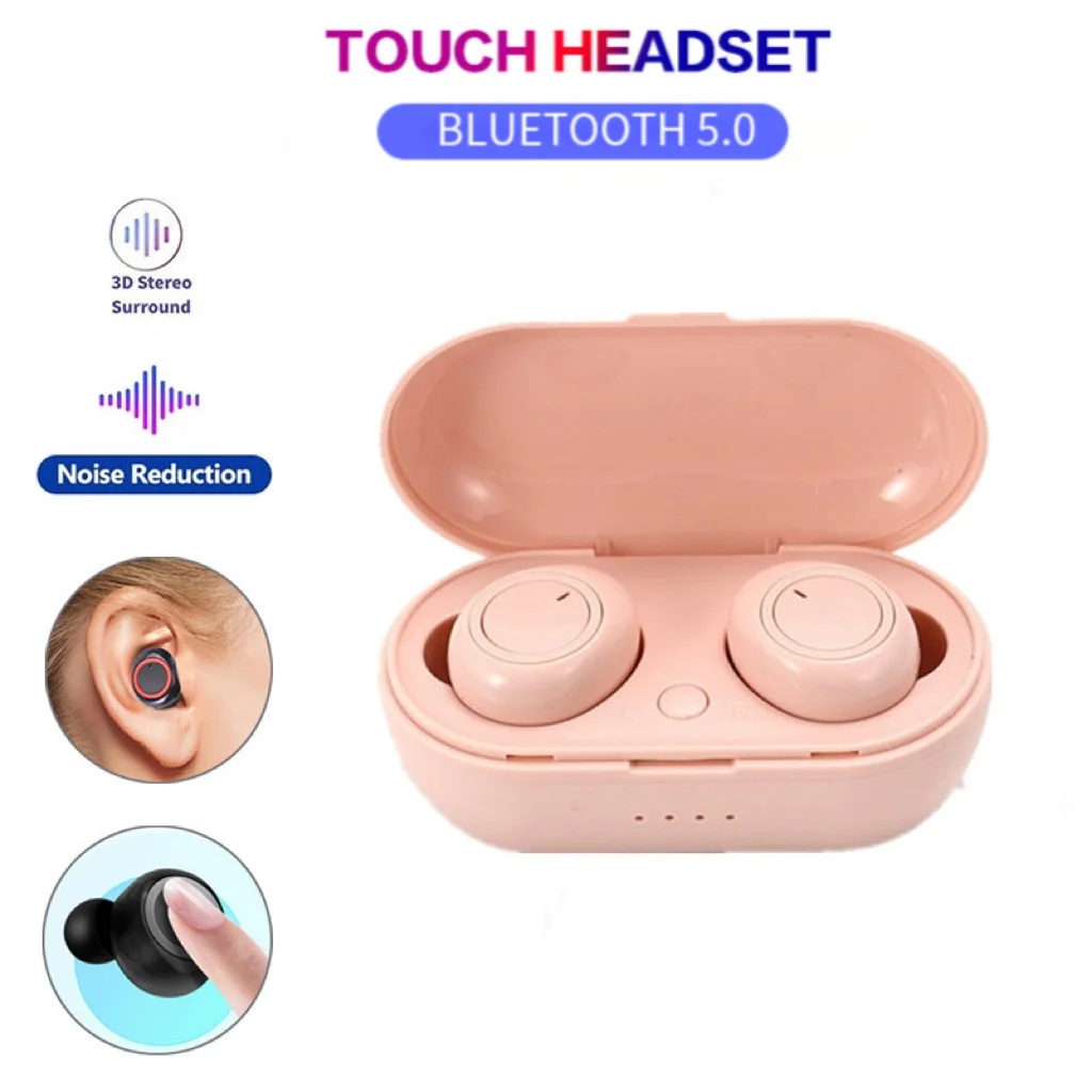 

Wireless Headphones Tws Headset Bluetooth 5.0 Earphones Touch Control 9D Stereo Headset with Mic Sport Earbuds for Xiaomi Huawei