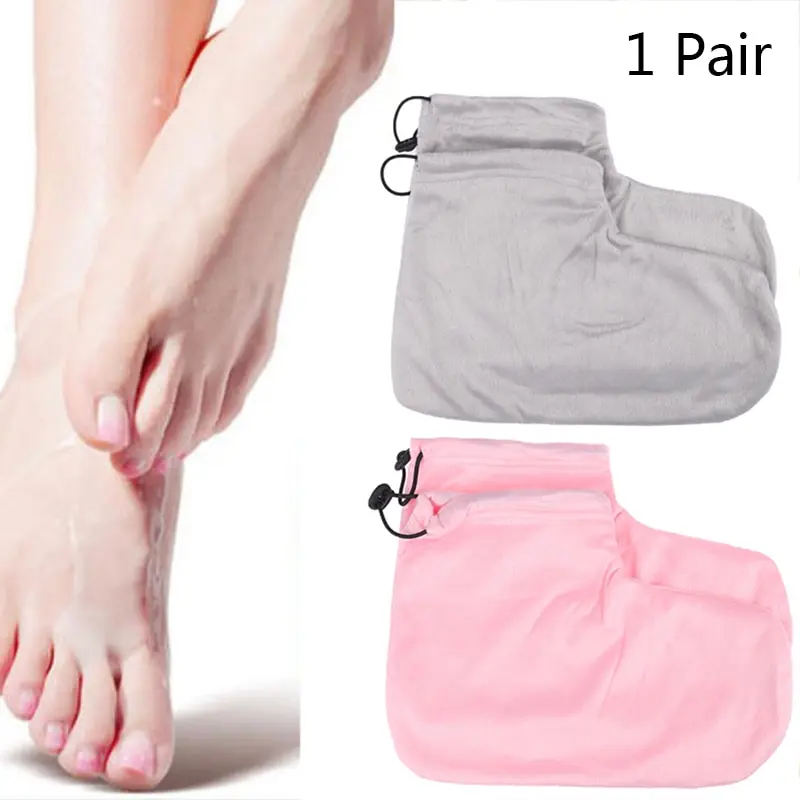 1 Pair Paraffin Heat Wax Spa Foot Protection Gloves Warmer Pedicure Manicure High Quality Nail Equipment