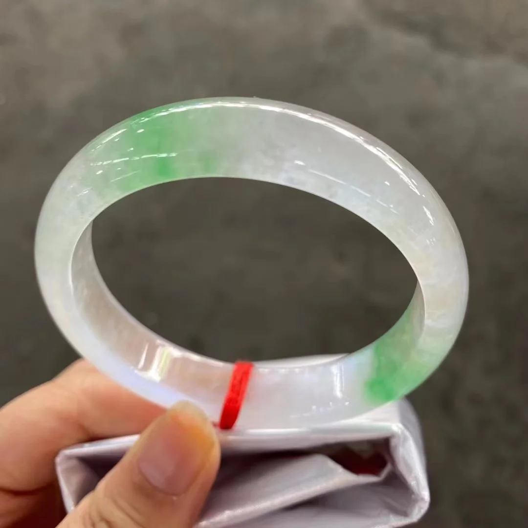 

Новинка натуральные изысканные ювелирные изделия нефритовый браслет Бирма нефрит белый плавающий цветок браслет высококачественное нефритовое кольцо прекрасные аксессуары