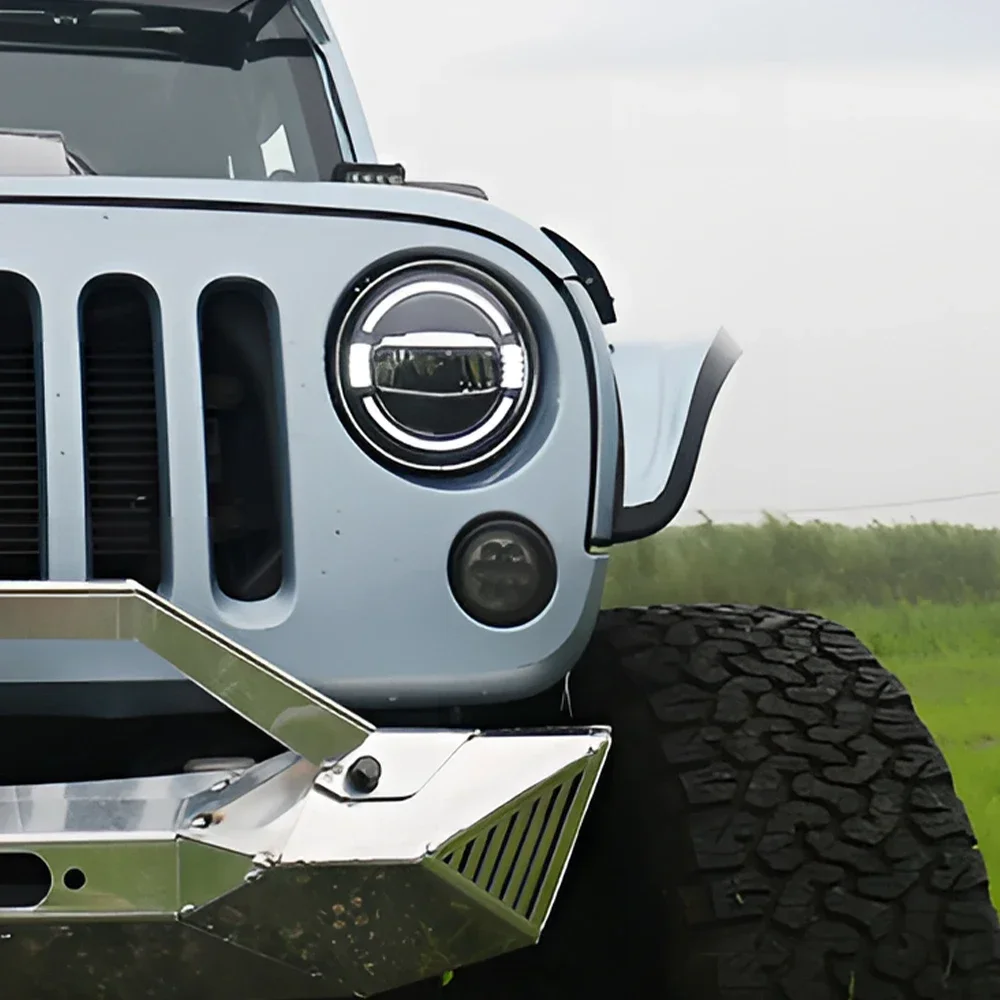 Автомобильные передние фонари Plug and Play для Jeep Wrangler 2007-2017 автоматические