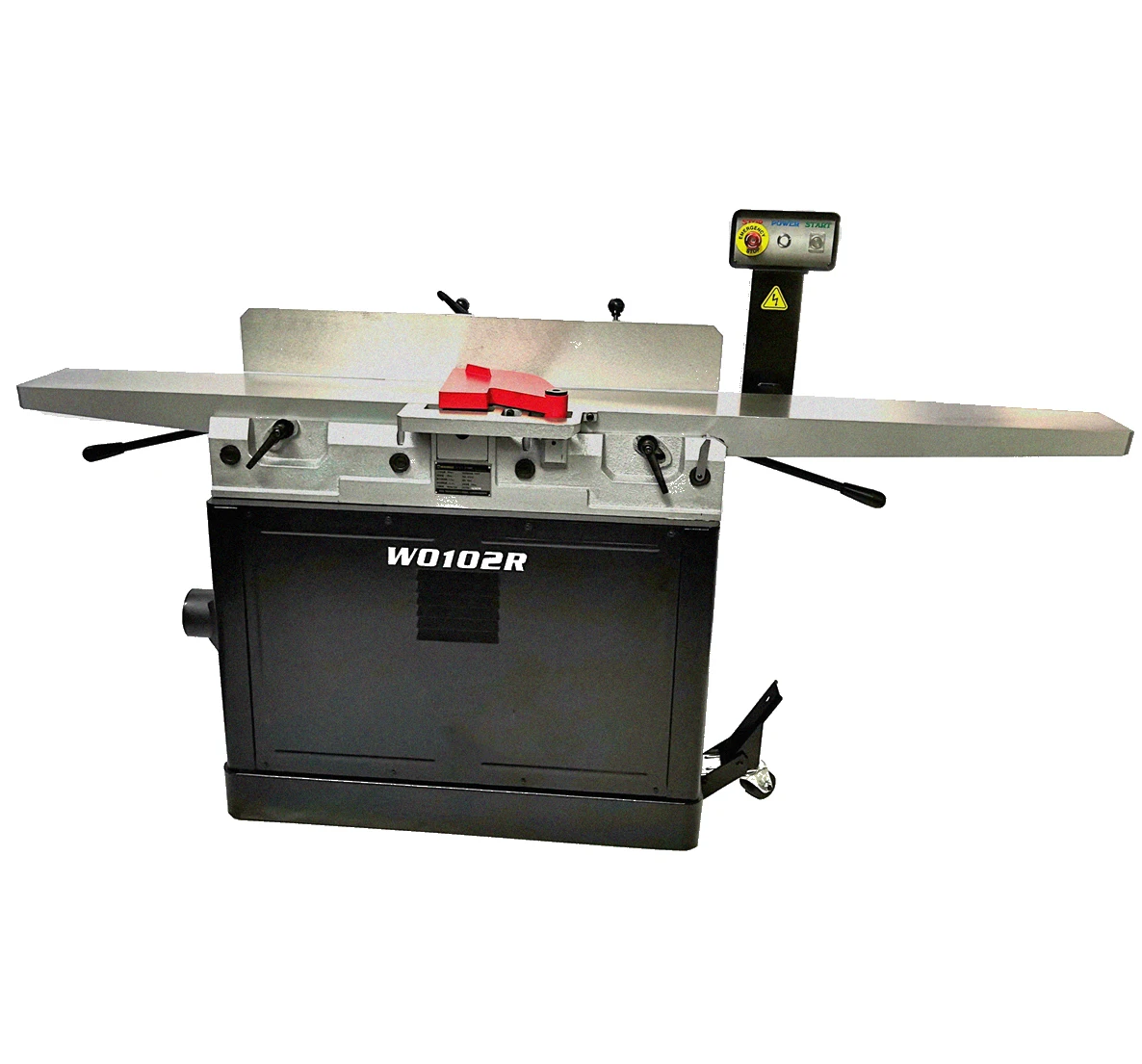 Warrior W0102 8 inch iron cast bench planer woodworking surface planing machine wood jointer planer with helical cutterhead