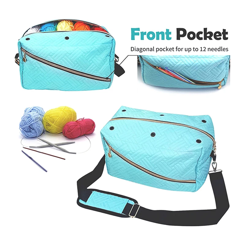 Органайзер для вязания крючком Портативная сумка большой вместимости хранения