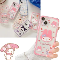 cute apply to iphone 12 iphone 11 12 promax phone case sanrioed kawaii my melody kuromi anime tpu soft case woman the new