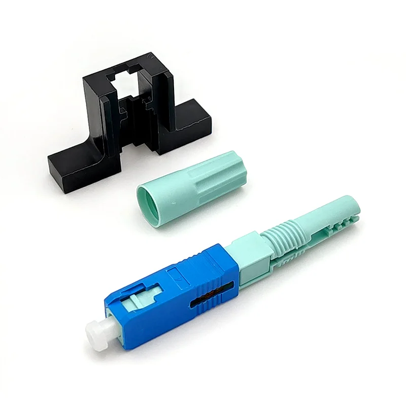 Free Shipping 20/50/100 PCS  FTTH Tool Cold Connector Tool Fiber Optic Fast Connnector 58MM SC APC UPC SM Single-Mode Optical Co