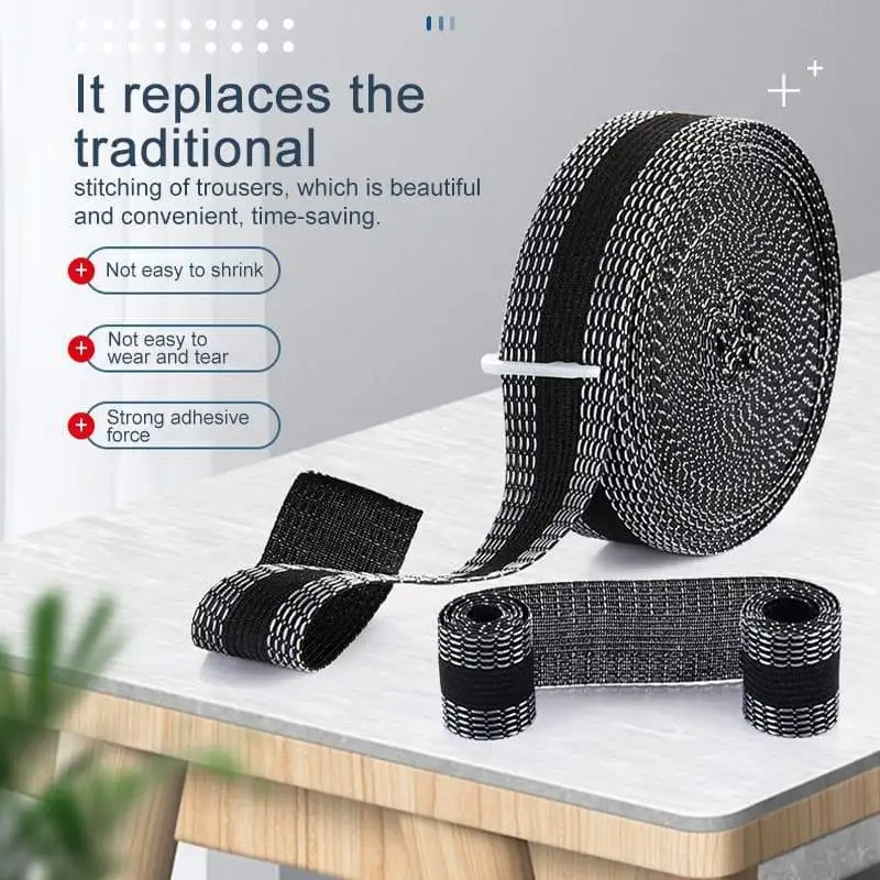 

1/5/8m Pants Edge Shorten Self-Adhesive Pants Mouth Paste Foot Presser Apparel Sewing Fabric for Suit Jeans Trousers Skirts