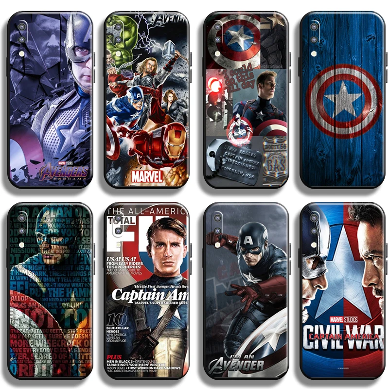 

Avengers Captain America Phone Case For Samsung Galaxy M10 Back Funda Cases Cover Shell Soft Carcasa Liquid Silicon