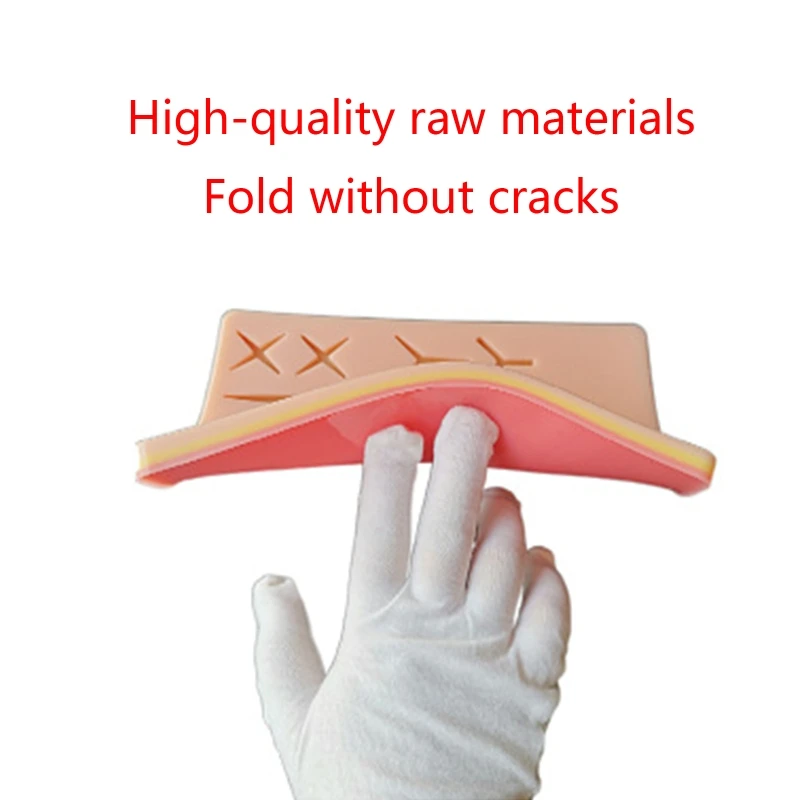 

Lightweight Skin Suture Wound Module Suture Pad with Classic Cut Wounds Silicone Suture Pad Gift for Med School Students