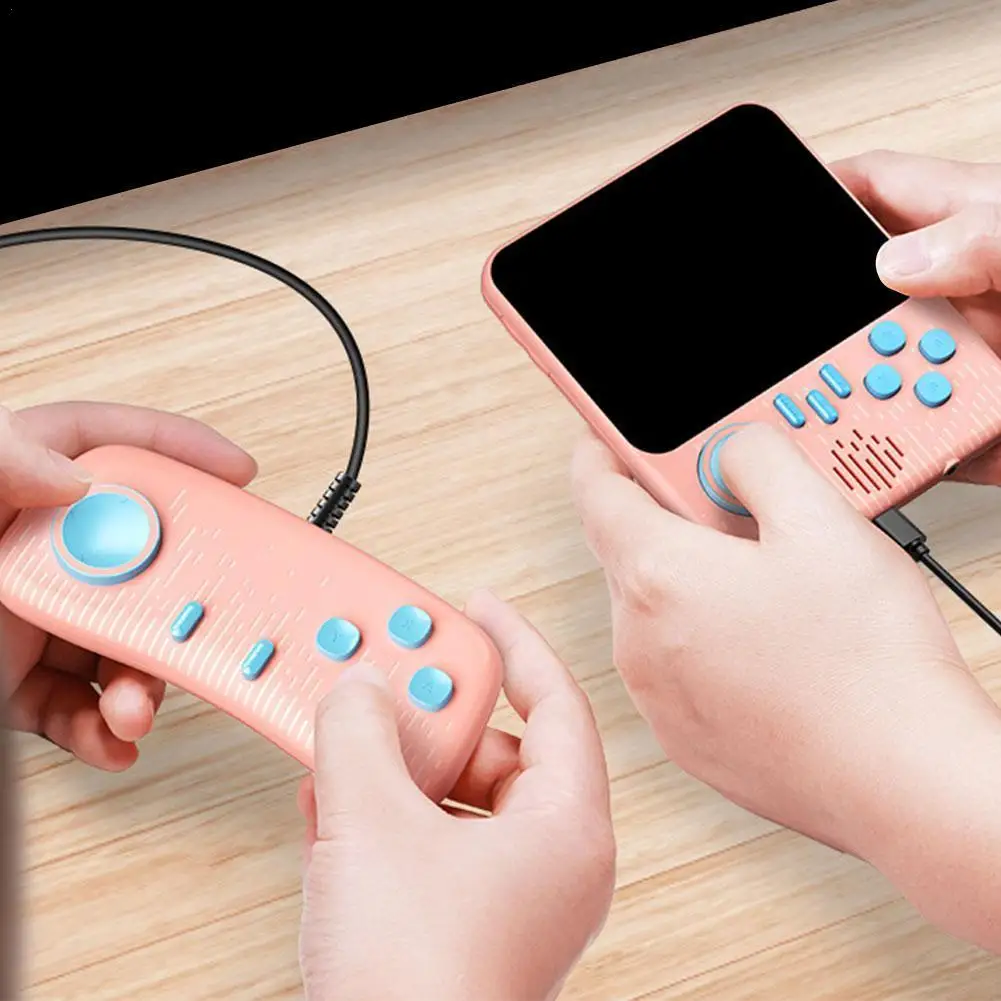 Видеоигровые консоли 666 в 1 Ретро игры AV Out два геймпада Портативные Ручные