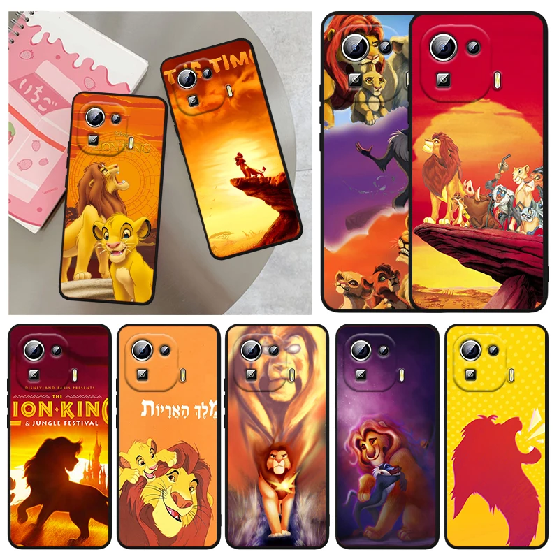 

The Lion King Disney For Xiaomi Mi 12 12X 11T 11 11i 10i 10T 10S Note 10 9T 9 SE Lite Ultra Pro 5G Capa Black Phone Case